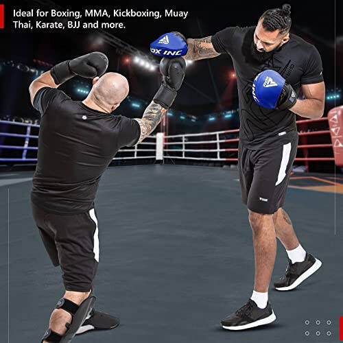 RDX Boks Pedleri Odak Eldivenleri, Maya Derisi Eğri Kanca ve Jab Hedef El Pedleri, MMA, Kickboks, Dövüş Sanatları, Muay Thai, Karate Eğitimi, Dolgulu Yumruklamalar, Koçluk Vuruş Kalkanı İçin Mükemmel - 6