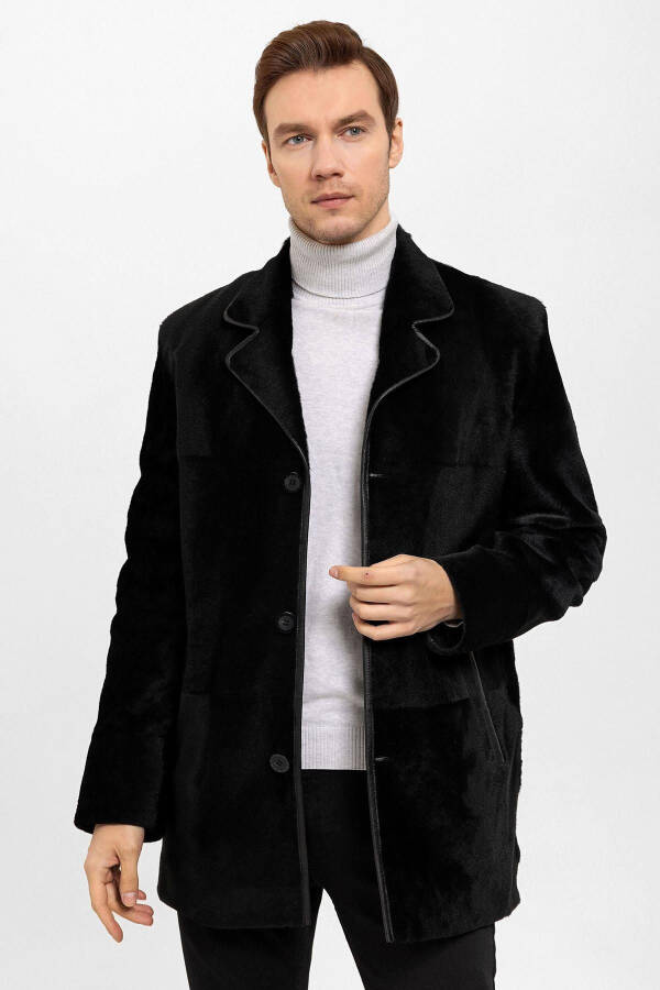 Real leather men's coat - 2