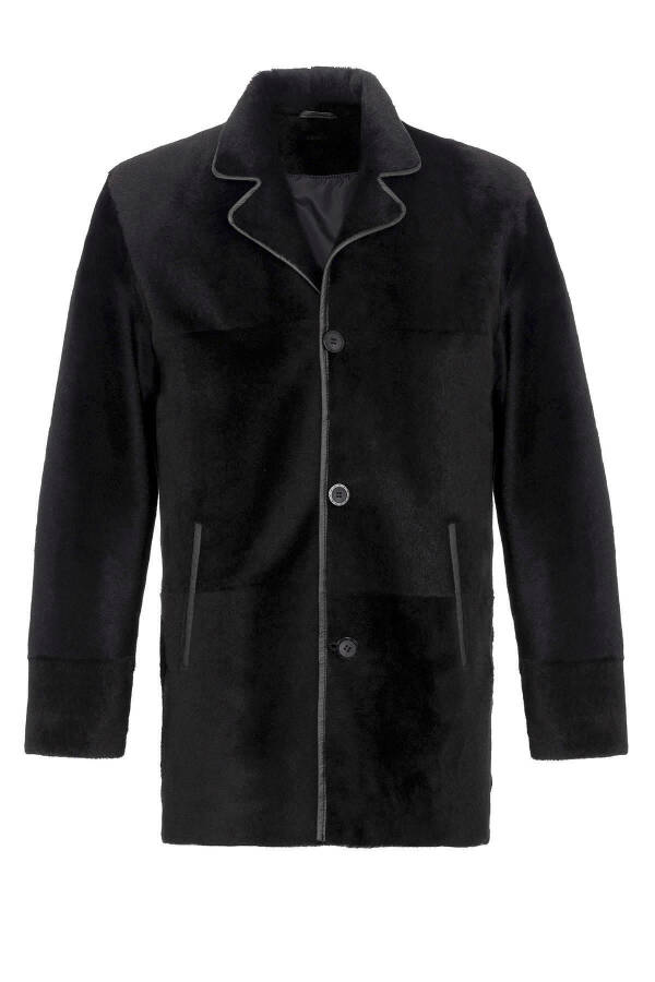 Real leather men's coat - 6