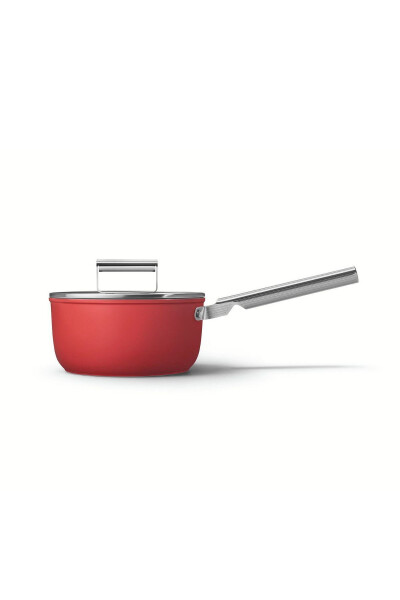 Red 20 cm sauce pan, 50's style - 1