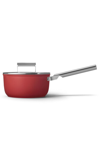 Red 20 cm sauce pan, 50's style - 2