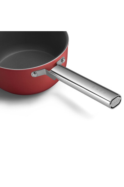 Red 20 cm sauce pan, 50's style - 6