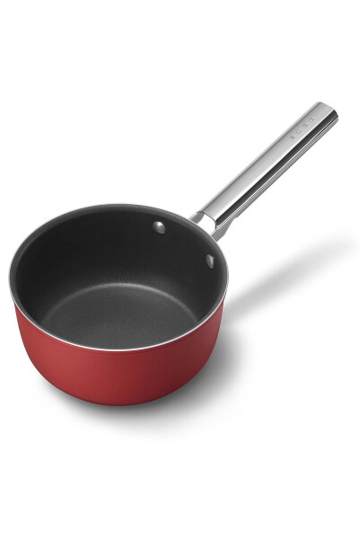 Red 20 cm sauce pan, 50's style - 8