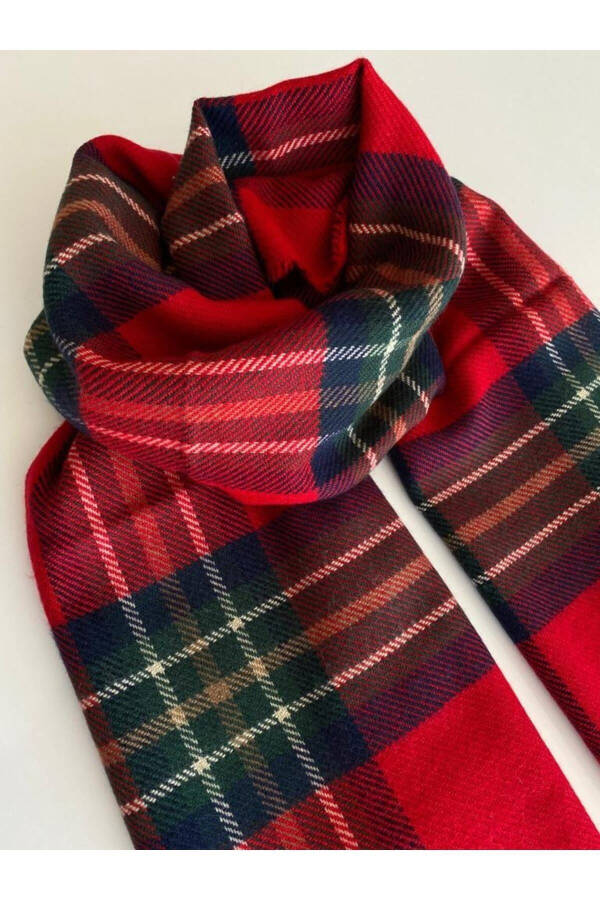 Red Green Scottish Scarf - 3