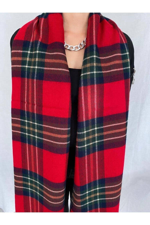 Red Green Scottish Scarf - 7