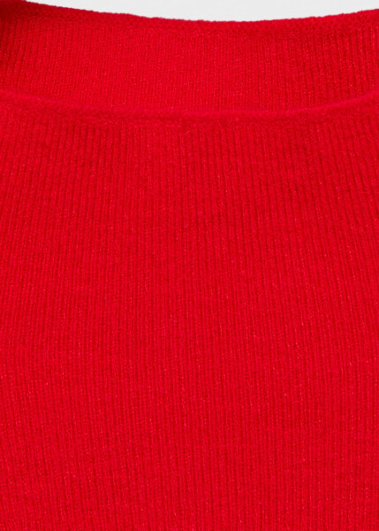 Red perkins collar sweater - 11