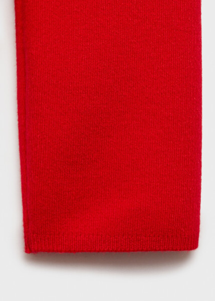 Red perkins collar sweater - 13