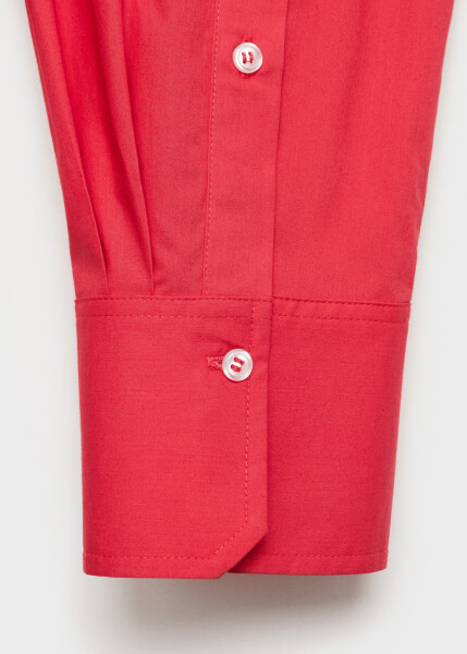 Red pocket shirt with a wide cut - 7