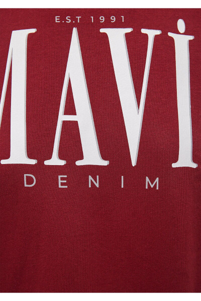 Red Sweatshirt with Logo Print 1s10177-70392 - 24