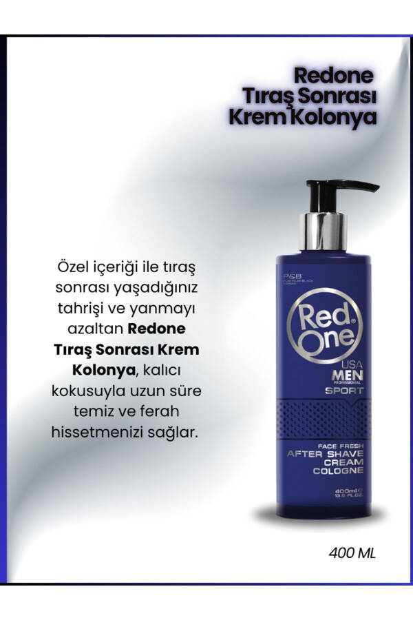 Redone Ter Kokusu Önleyici Ferahlatıcı Krem Kolonya Sport 400 ml 8697926007606 - 14