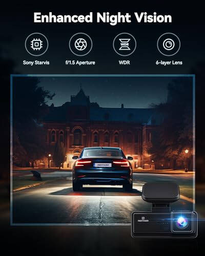 REDTIGER 4K Ön Dash Kamera, 5G Wi-Fi Uygulama Kontrolü, 3.18'' Dokunmatik Ekranlı Dash Kamera, 2160P UHD Gece Görüşü, 32GB Kart Dahil, 160° Geniş Açı, Dahili GPS, Park Modu, Döngülü Kayıt (F8) - 8