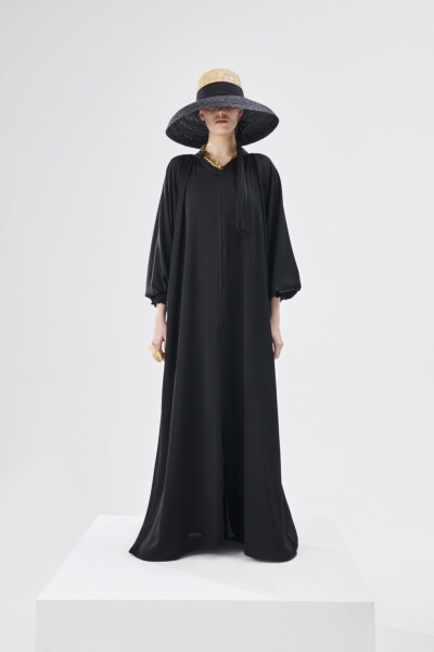 Reglan Sleeve Abaya Black - 2