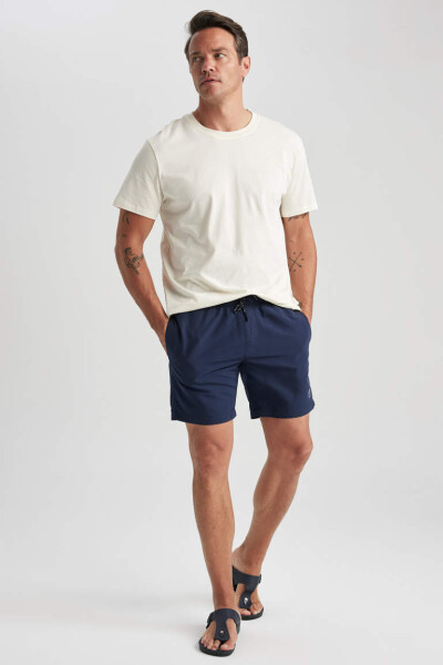 Regular Fit Above Knee Swim Shorts Indigo - 10