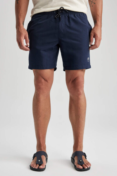 Regular Fit Above Knee Swim Shorts Indigo - 12