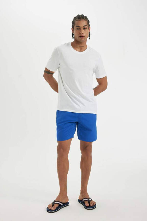 Regular Fit Above-Knee Swim Shorts Royal - 2