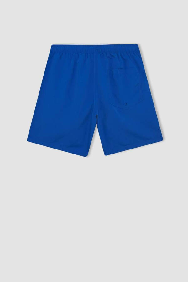 Regular Fit Above-Knee Swim Shorts Royal - 10