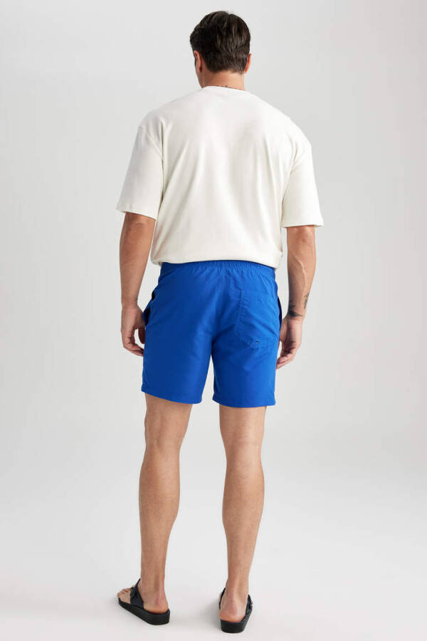 Regular Fit Above-Knee Swim Shorts Royal - 15