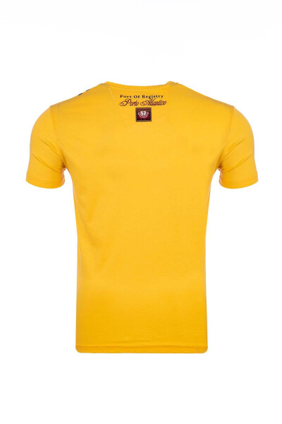 Regular Fit Bisiklet Yaka Baskılı T-shirt - 4