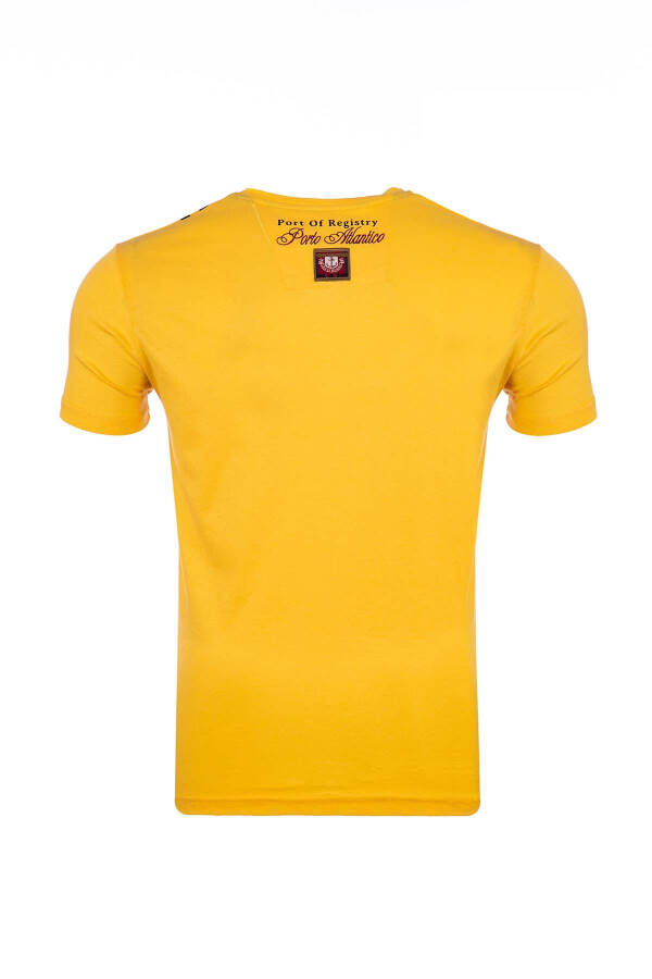 Regular Fit Bisiklet Yaka Baskılı T-shirt - 4