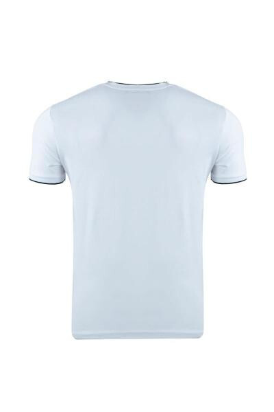 Regular Fit Bisiklet Yaka Baskılı T-shirt - 4