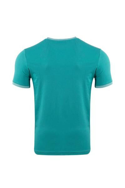 Regular Fit Bisiklet Yaka Baskılı T-shirt - 4