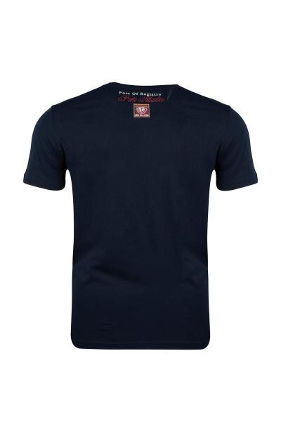 Regular Fit Bisiklet Yaka Baskılı T-shirt - 4