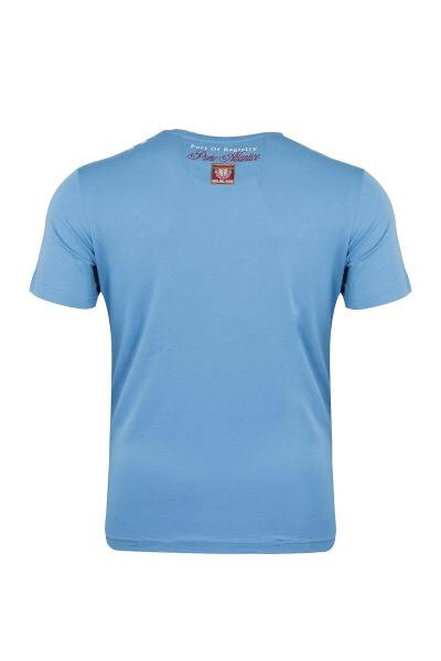 Regular Fit Bisiklet Yaka Baskılı T-shirt - 4