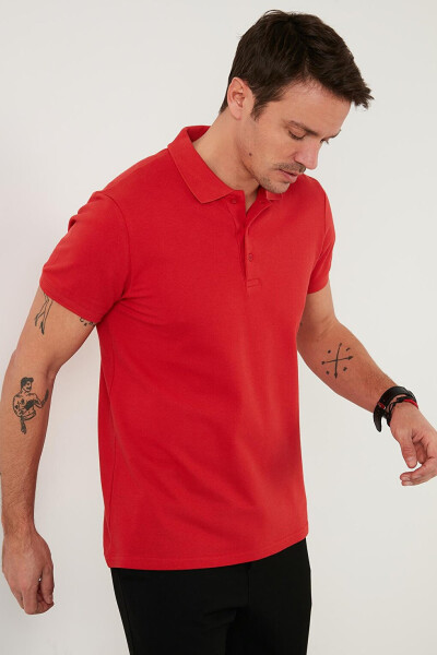 Regular Fit Buttoned Polo Collar Polo Men's T-Shirt 5902127 - 15