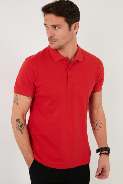 Regular Fit Buttoned Polo Collar Polo Men's T-Shirt 5902127 - 16