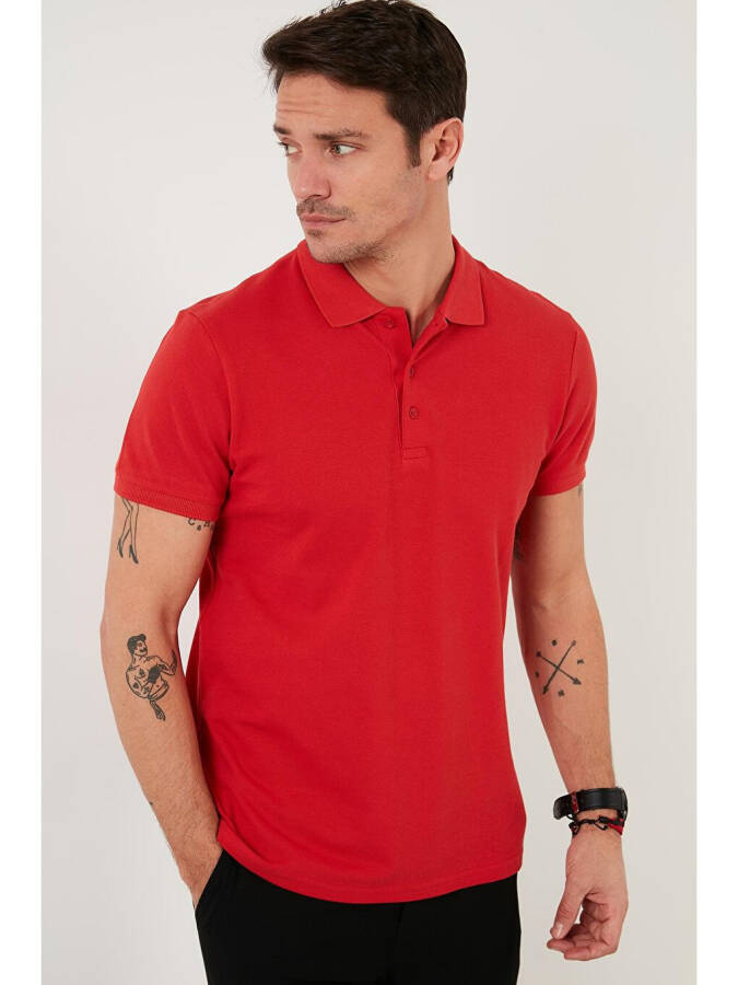 Regular Fit Buttoned Polo Collar Polo Men's T-Shirt 5902127 - 10