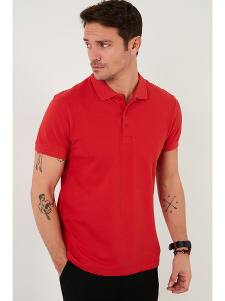 Regular Fit Buttoned Polo Collar Polo Men's T-Shirt 5902127 - 4