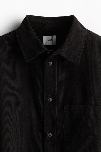 Regular fit corduroy shirt - 7