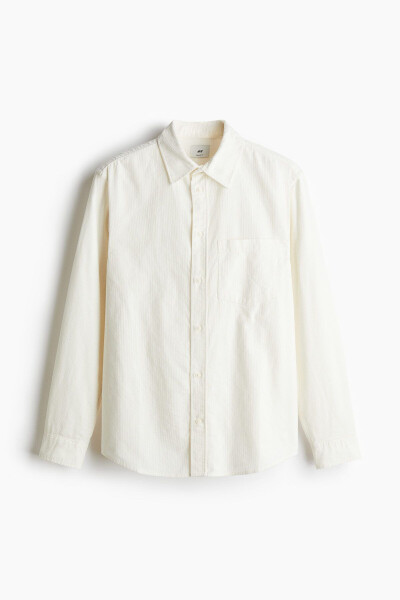 Regular fit corduroy shirt. - 4