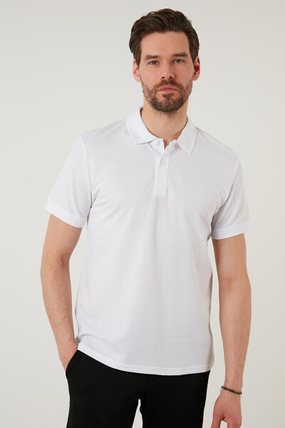 Regular Fit Cotton Button-Down Polo T-Shirt 5902326 - 2