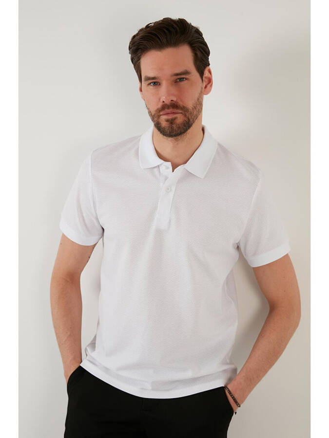 Regular Fit Cotton Button-Down Polo T-Shirt 5902326 - 3