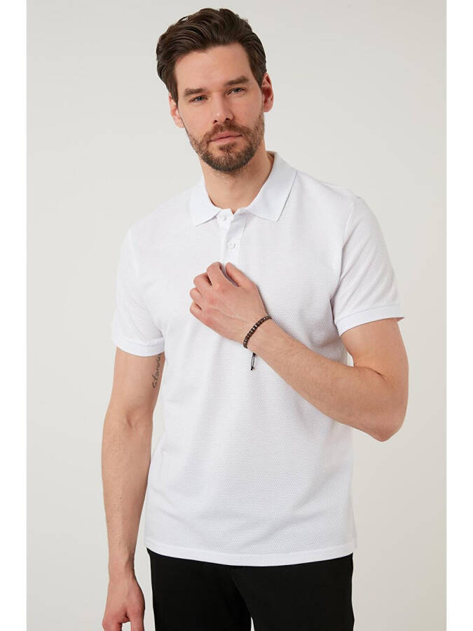 Regular Fit Cotton Button-Down Polo T-Shirt 5902326 - 8