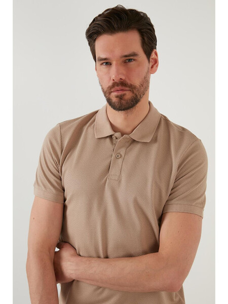 Regular Fit Cotton Button Down Polo T Shirt 5902326 - 6