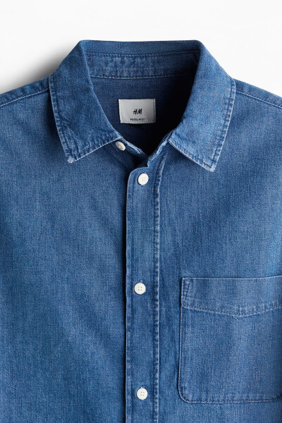 Regular Fit Denim Shirt - 7