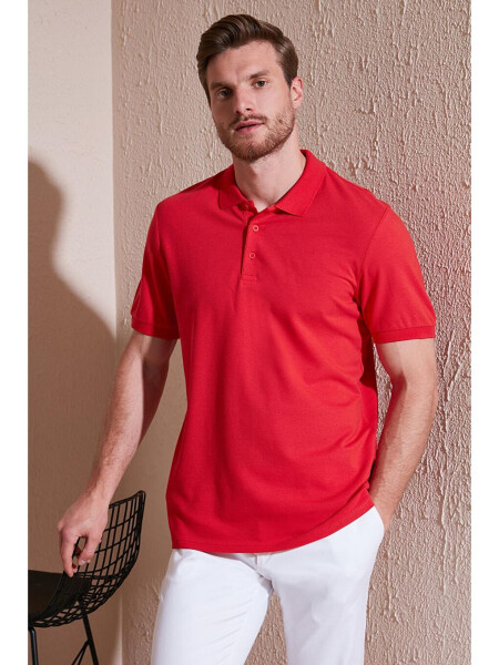 Regular Fit Düğmeli Polo Yaka Polo Erkek Tişört 5902127 - 2