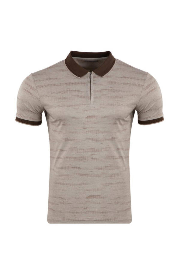 Regular Fit Fermuarlı Polo T-shirt - 1