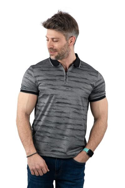 Regular Fit Fermuarlı Polo T-shirt - 7