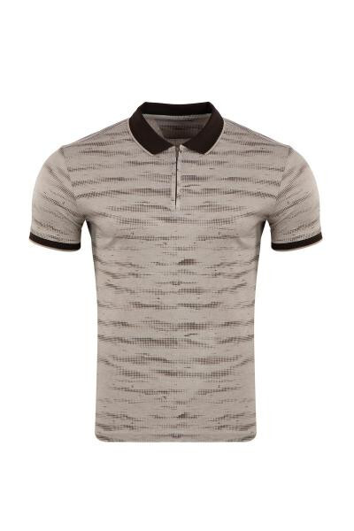 Regular Fit Fermuarlı Polo T-shirt - 4