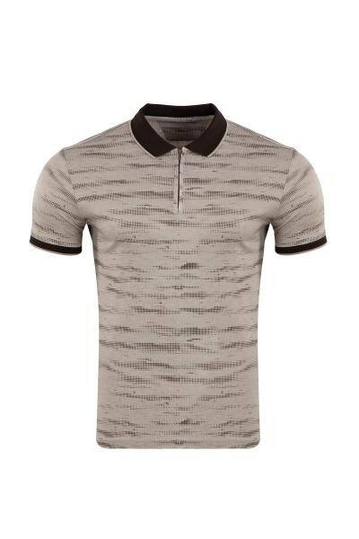 Regular Fit Fermuarlı Polo T-shirt - 4