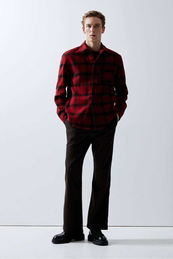 Regular fit flannel shirt - 1