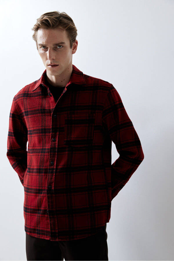 Regular fit flannel shirt - 2