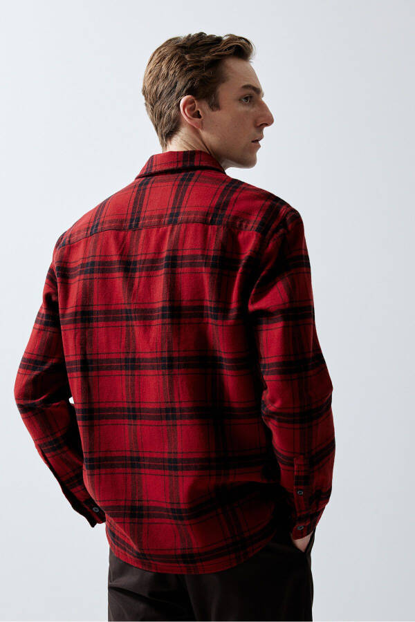 Regular fit flannel shirt - 5