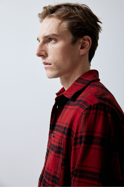 Regular fit flannel shirt - 6