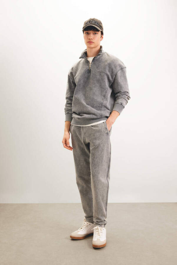 Regular Fit Fleto Pocket Sweatpants Grey - 2