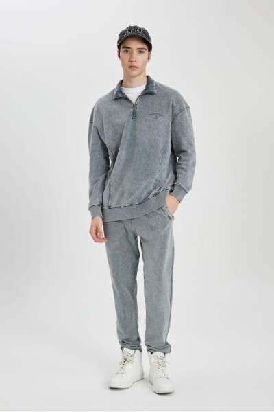 Regular Fit Fleto Pocket Sweatpants Grey - 4