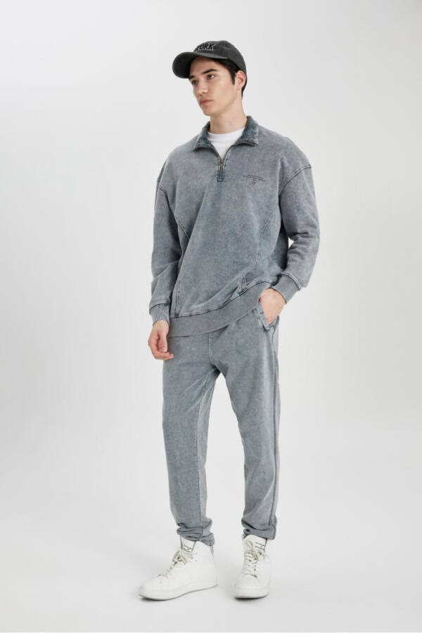 Regular Fit Fleto Pocket Sweatpants Grey - 5